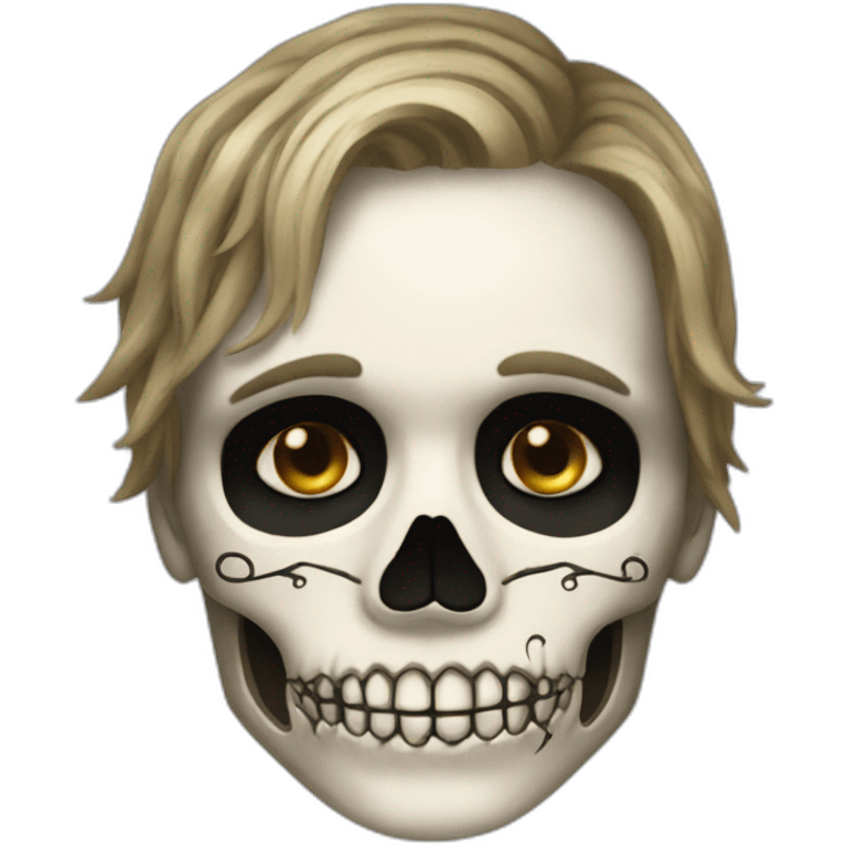 tate langdon skull makeup  emoji