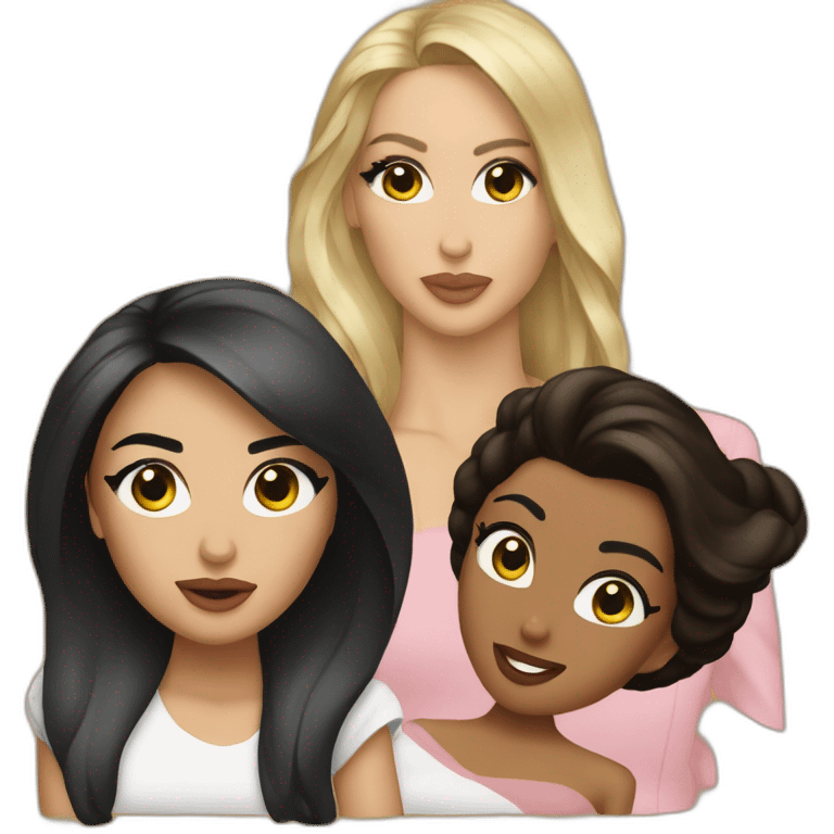 Kim kardachians et kloe emoji