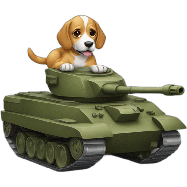 dog on a tank emoji