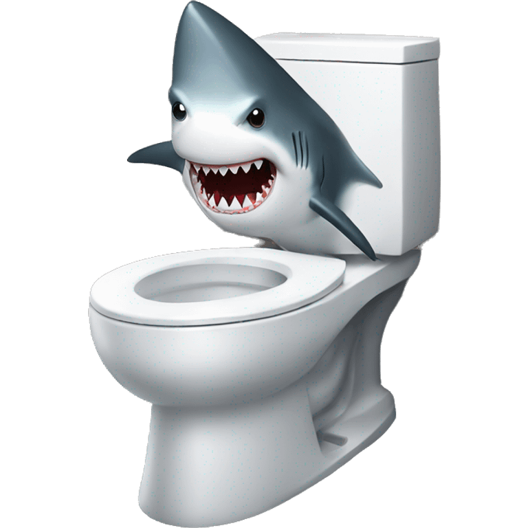 shark in toilet emoji