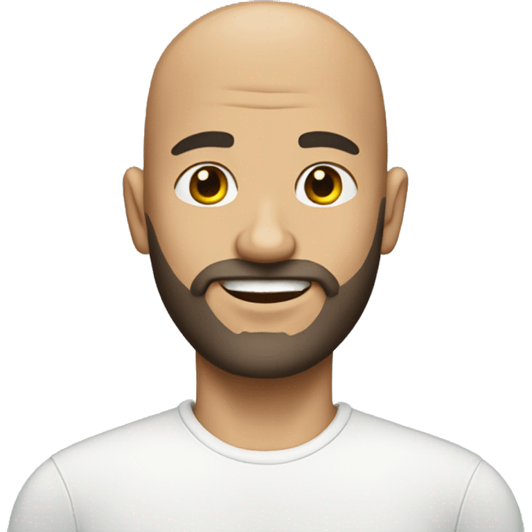 bald man with a short beard emoji