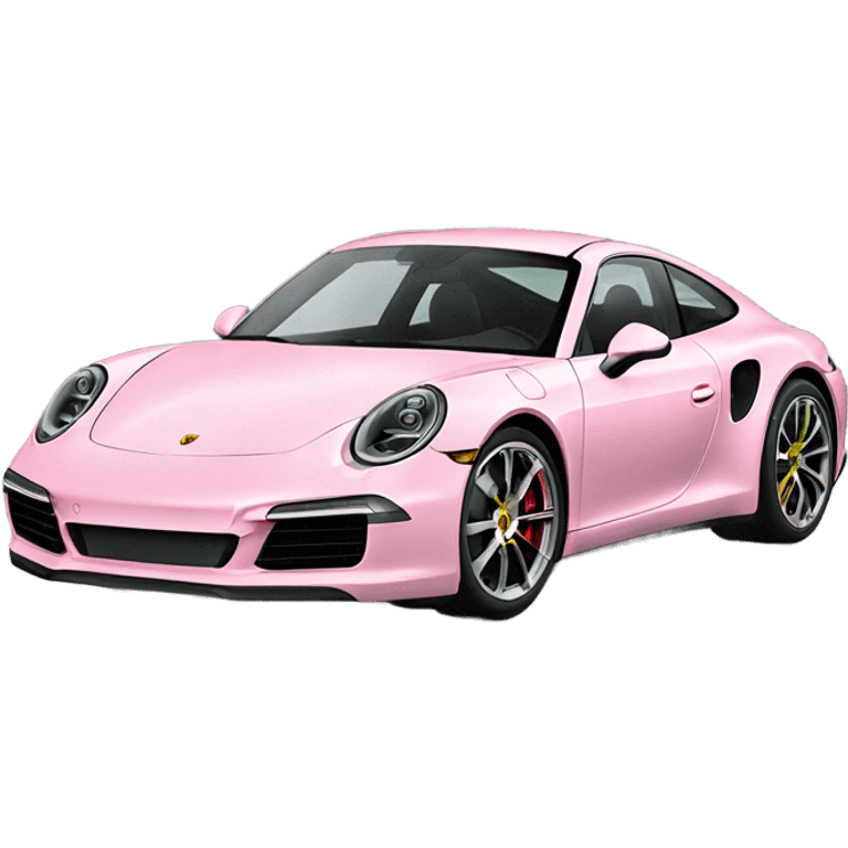 Light pink  new Porsche 911  emoji