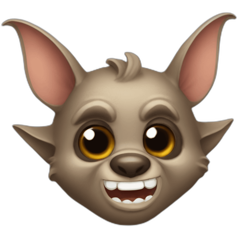 Funny pilar style bat emoji