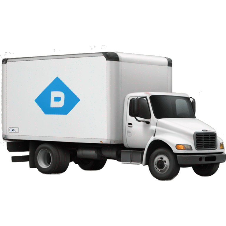 Boxtruck with letters "PGS” on the side emoji