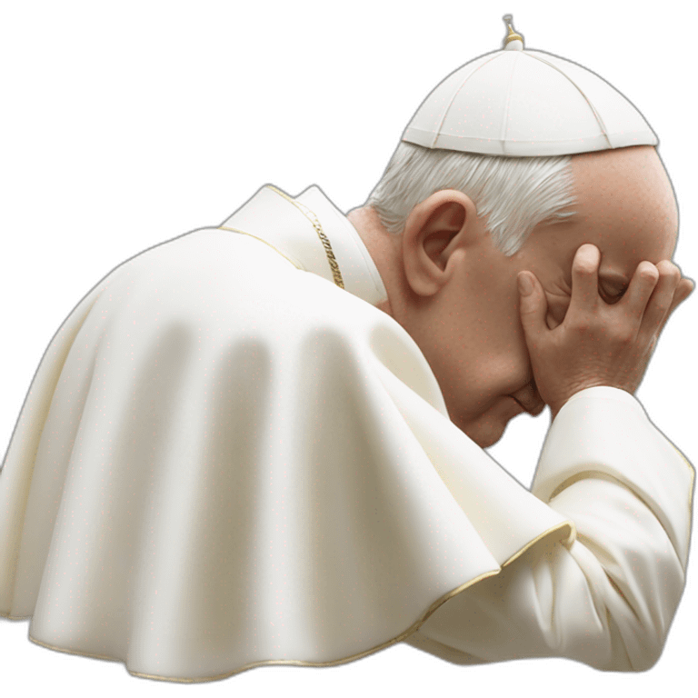 the pope innocently snorting lines emoji