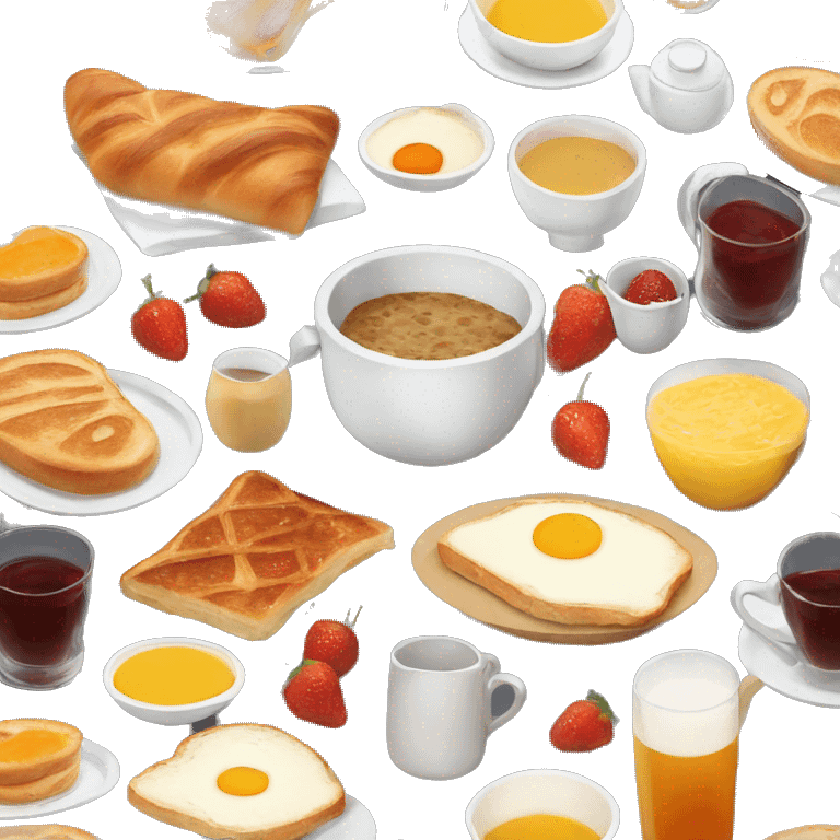 Typical France breakfast emoji