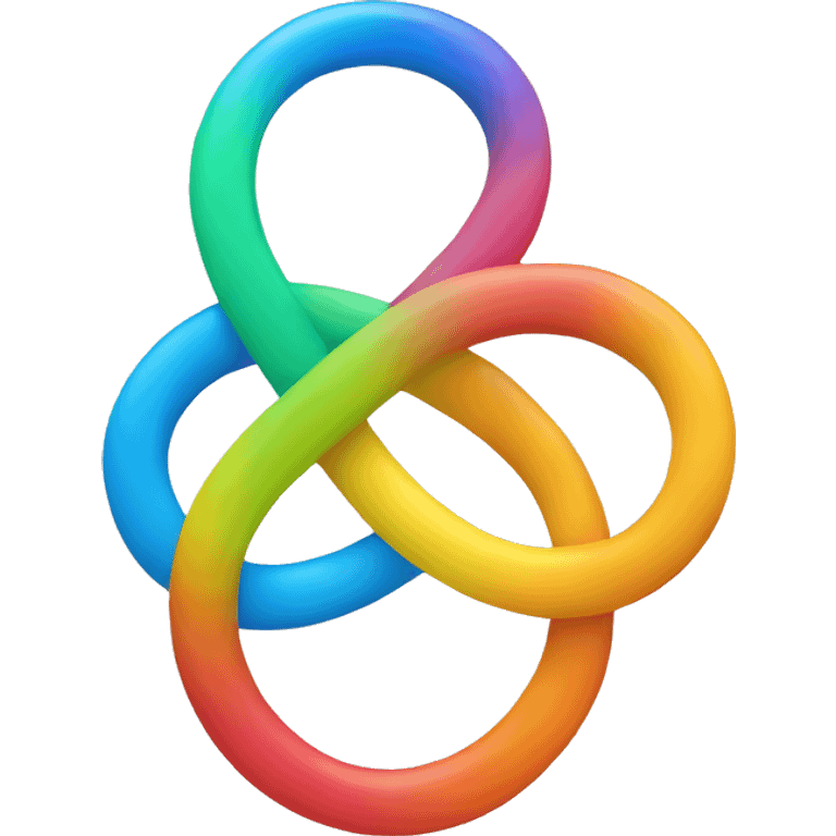 Colored infinity emoji