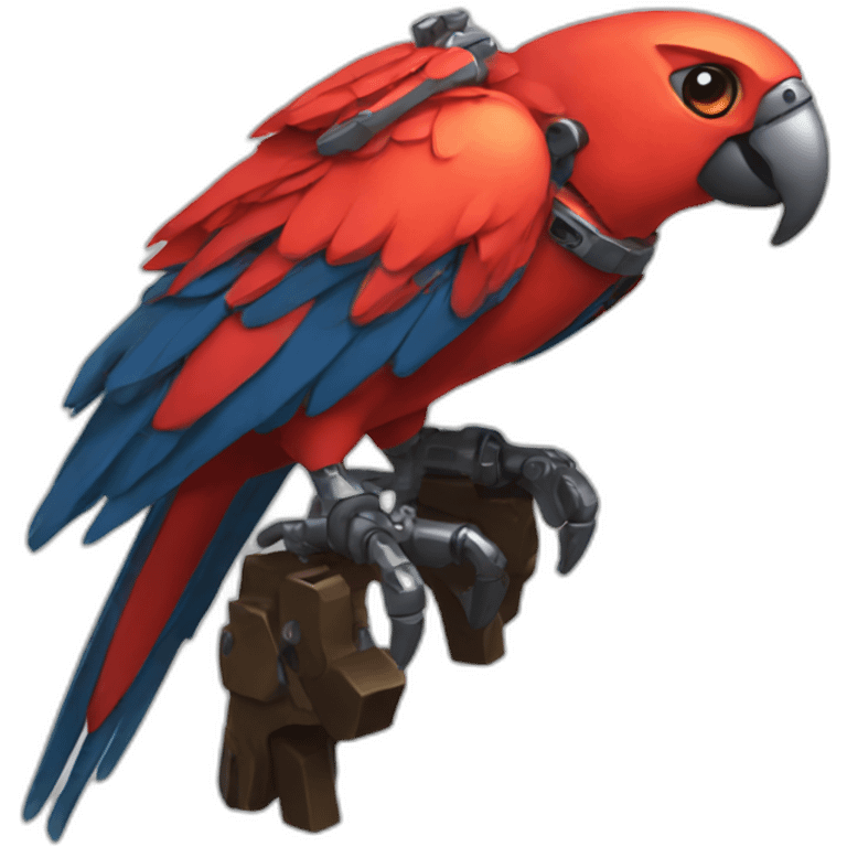 red-parrot-mecha emoji