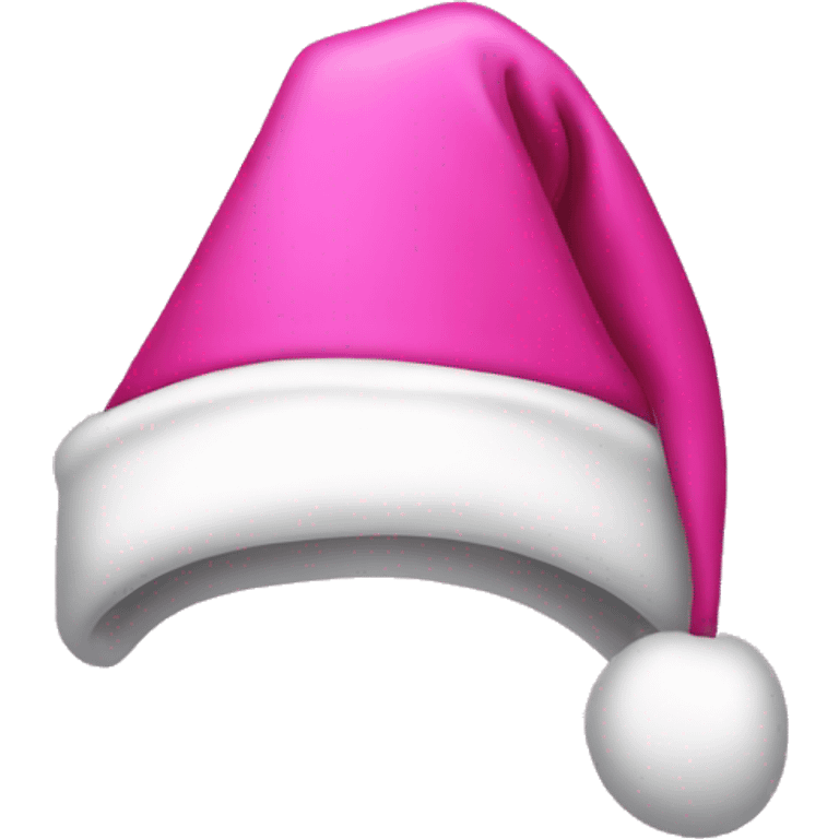 Pink Santa hat emoji