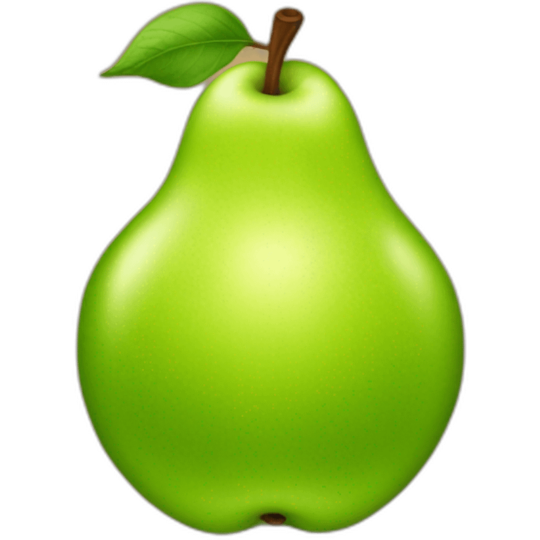 Apple logo is a pear emoji