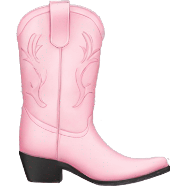 Pastel pink cowgirl boots emoji