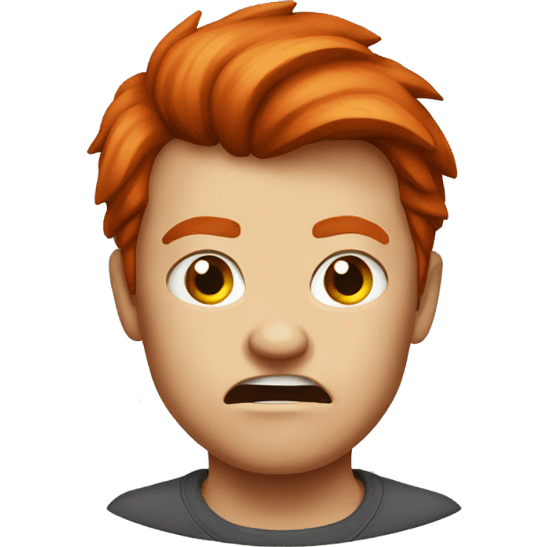 Angry redhead  emoji