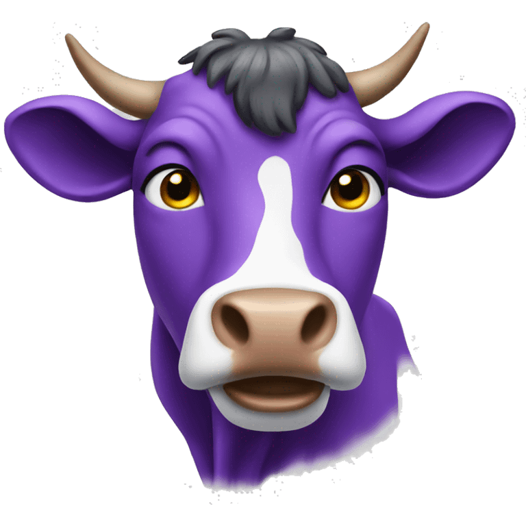 purple cow emoji