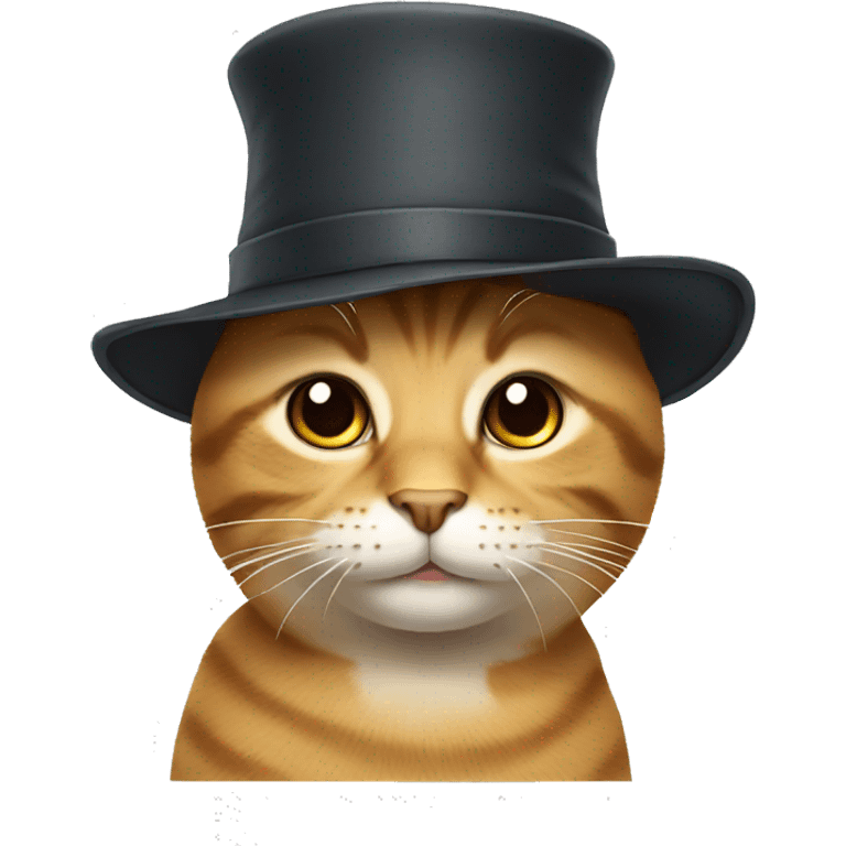 Cat with hat emoji