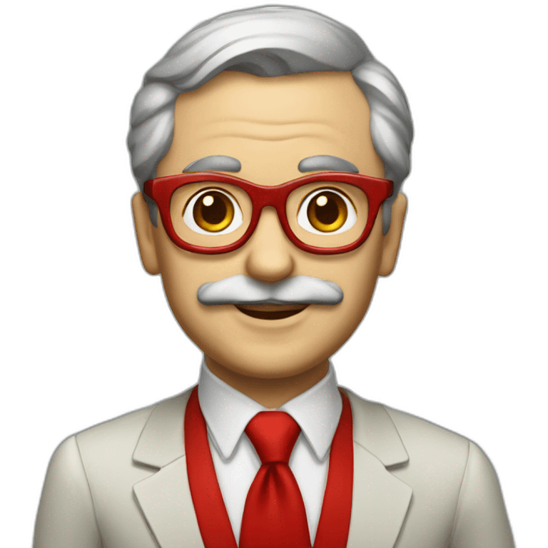 soviet pioneer with a red tie and glasses emoji