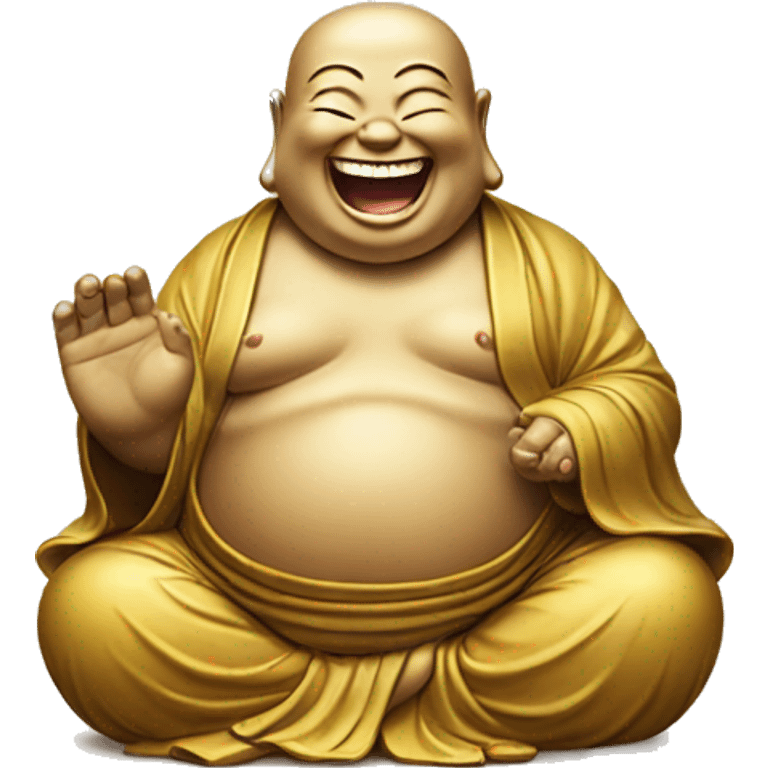 laughing buddha emoji