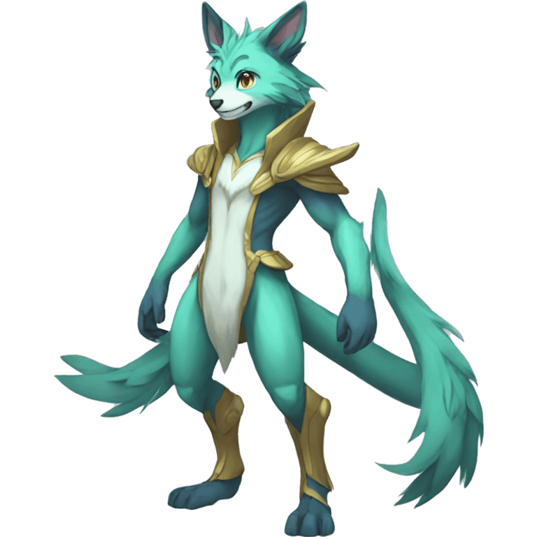 Anthro Sona Fakemon Full Body emoji