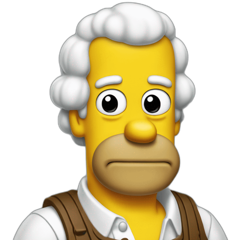 Homero simpson de barman emoji