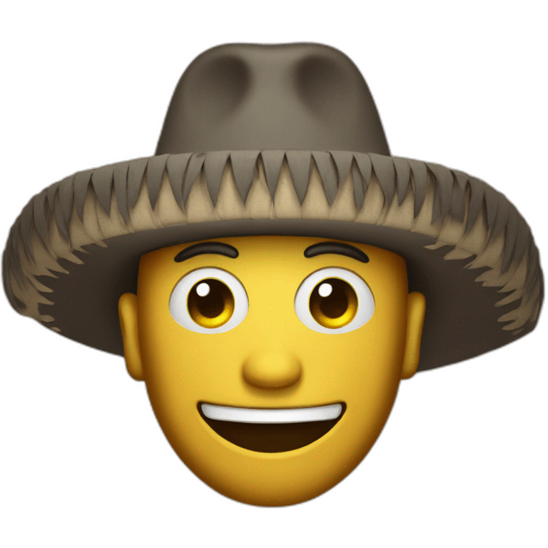 sombrero man with a nasty smile emoji