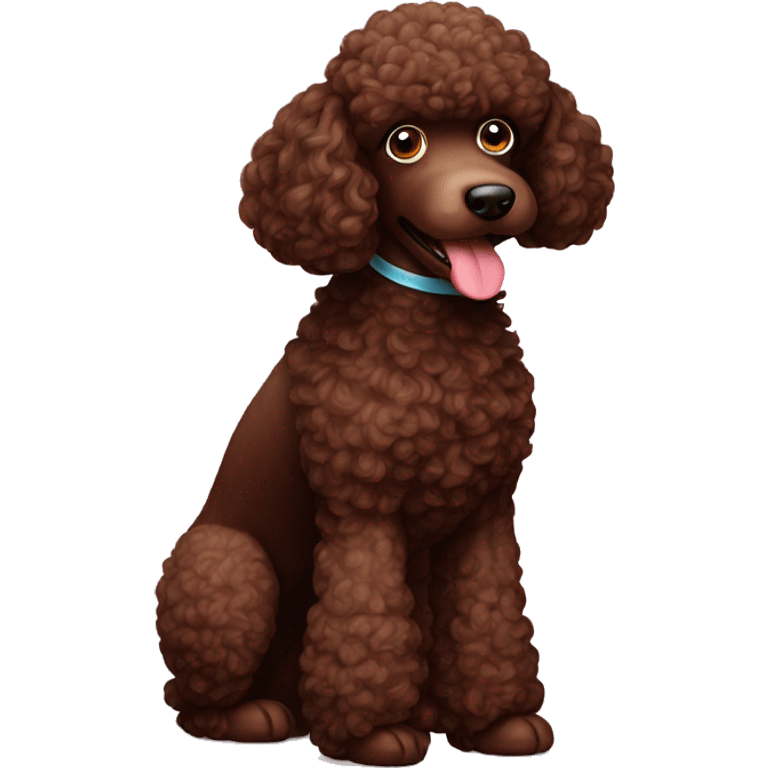 chocolate poodle emoji