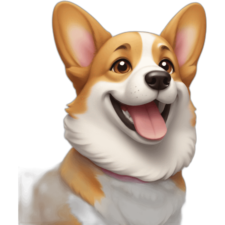 smiling corgi emoji