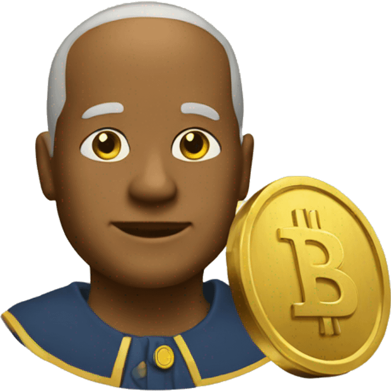 golden coin with Franklin emoji