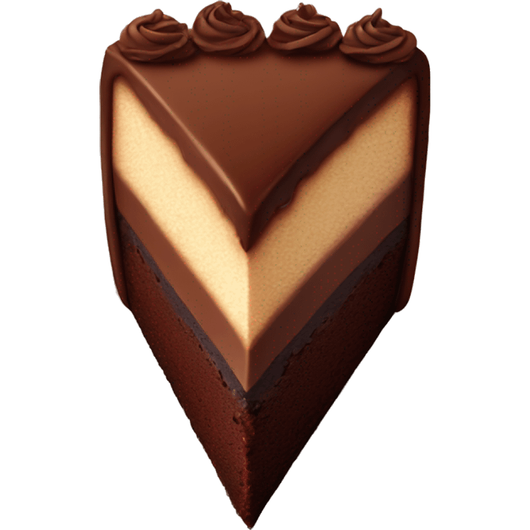 Chocolate cake ( one slice ) emoji