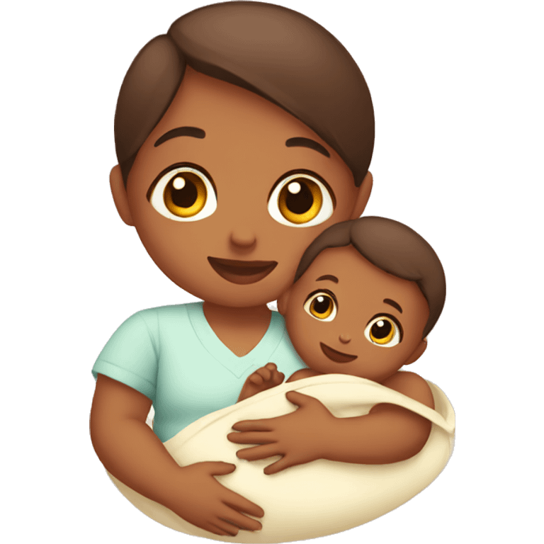 Baby nursing  emoji