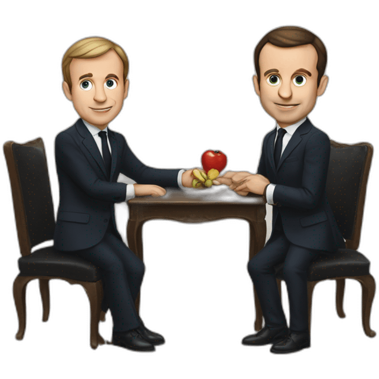 macron et putine emoji