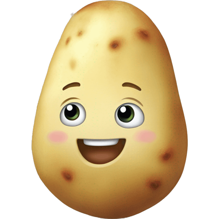 A happy potato ￼ emoji