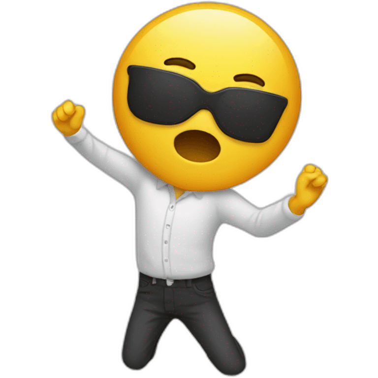 Personne qui fait un dab emoji