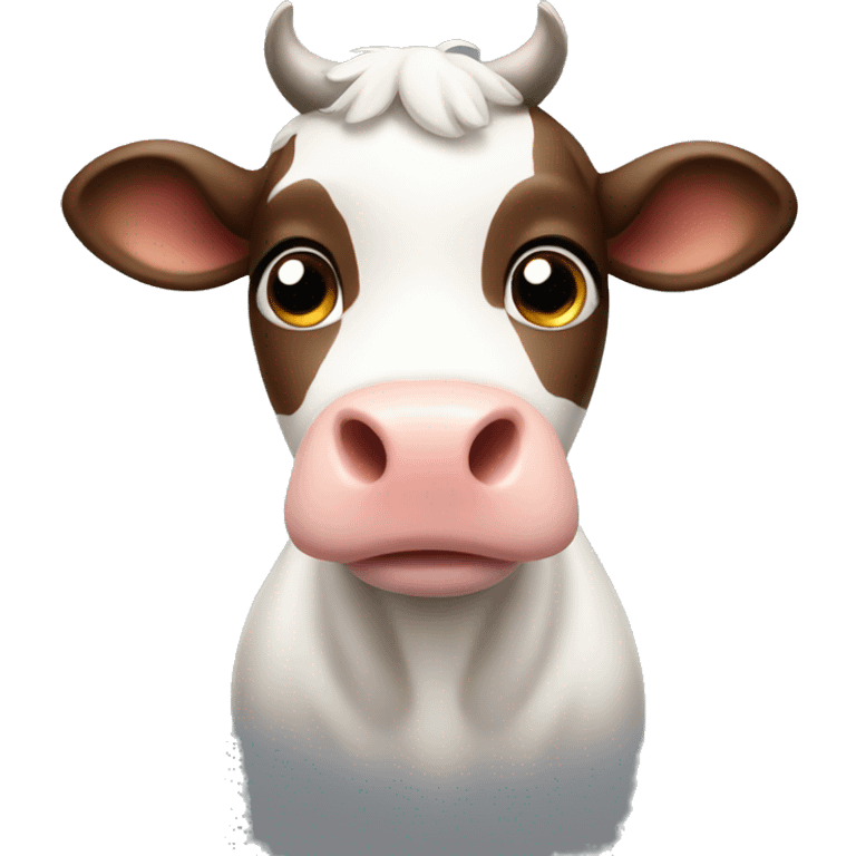 Cute cow  emoji