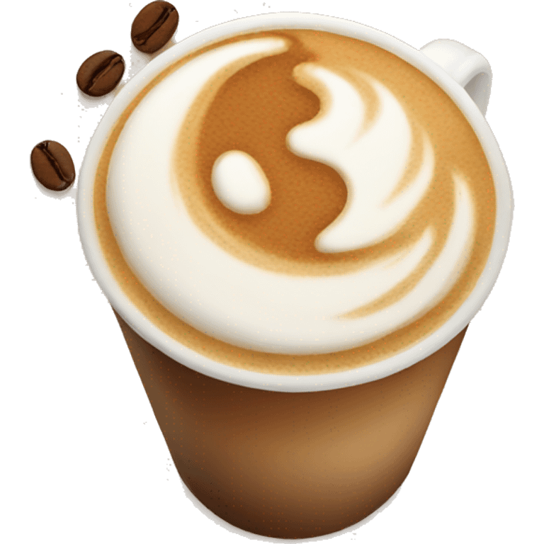 Aesthetic coffee latte emoji