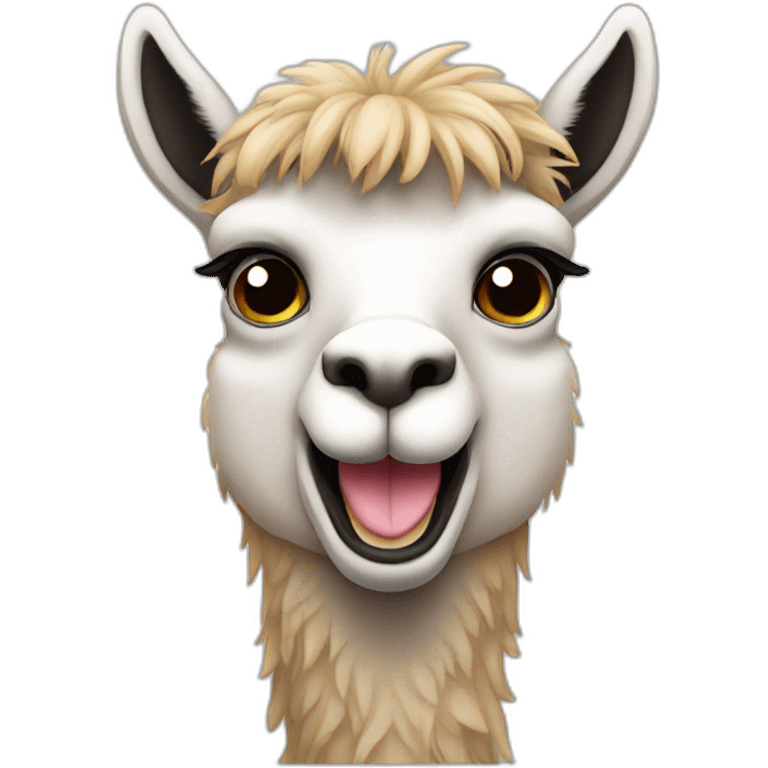 Llama face emoji