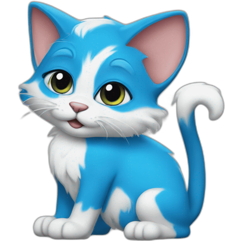 smurf cat emoji