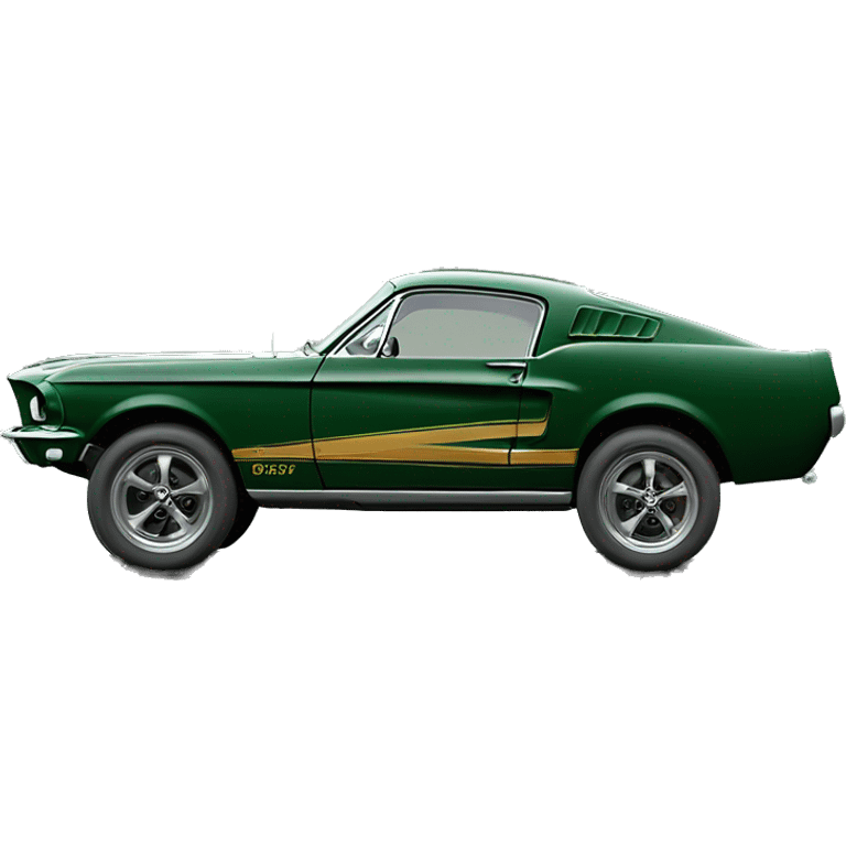 1967 mustang hunter green  emoji