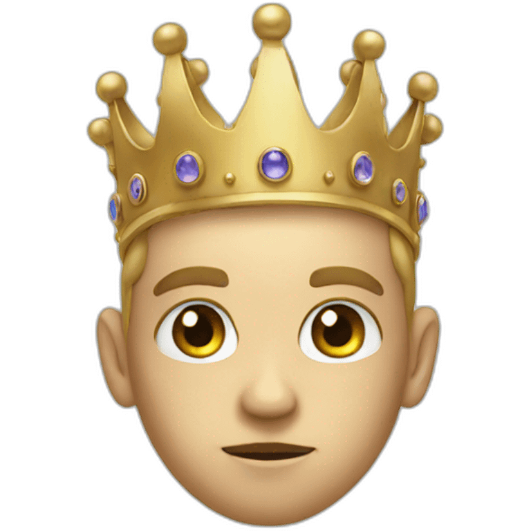 Eyed crown emoji