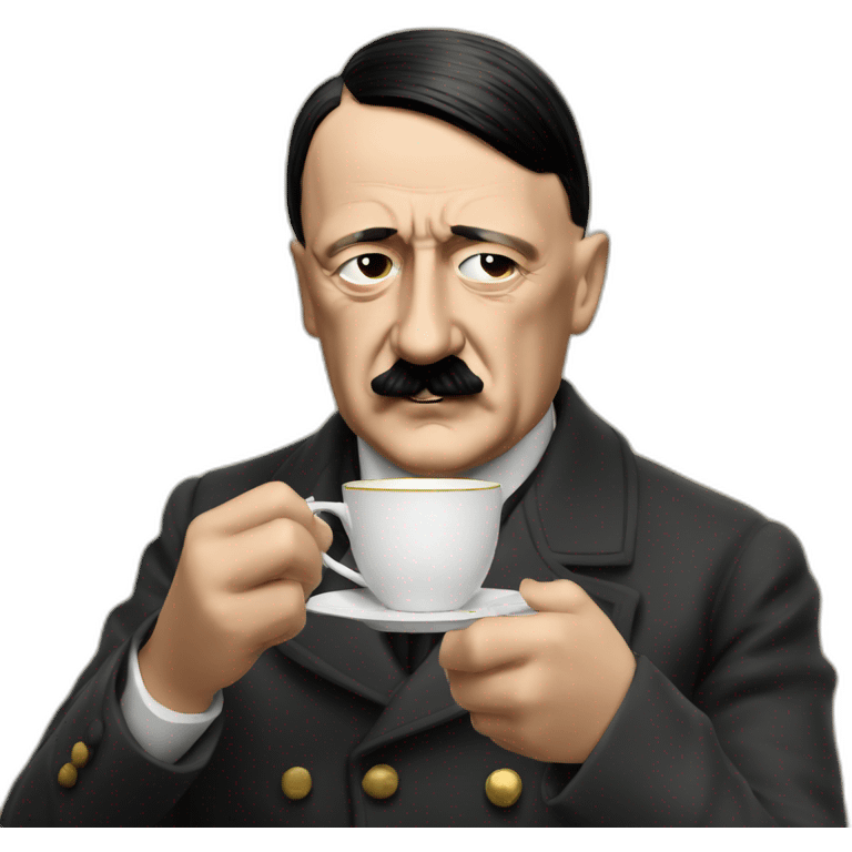 adolf hitler enjoying tea emoji