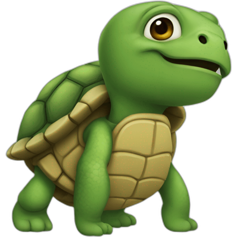 a turtle man emoji