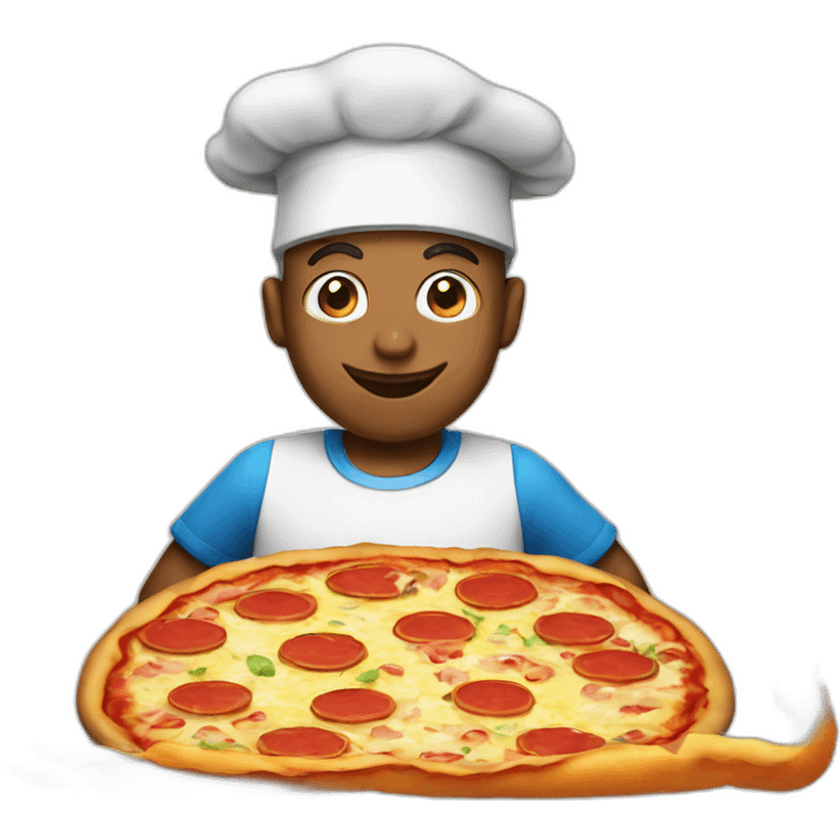 Comiendo pizza emoji