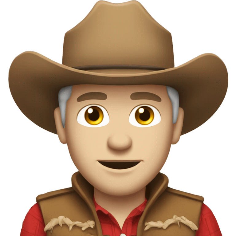 White skin RedKit cowboy cartoon  emoji