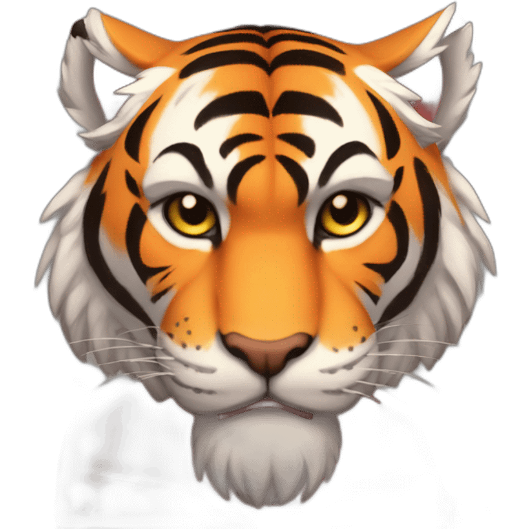 musclar tiger anthro  emoji