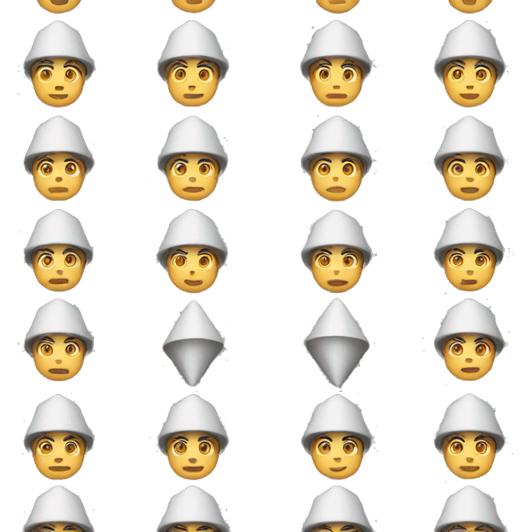 asian person with cone hat emoji