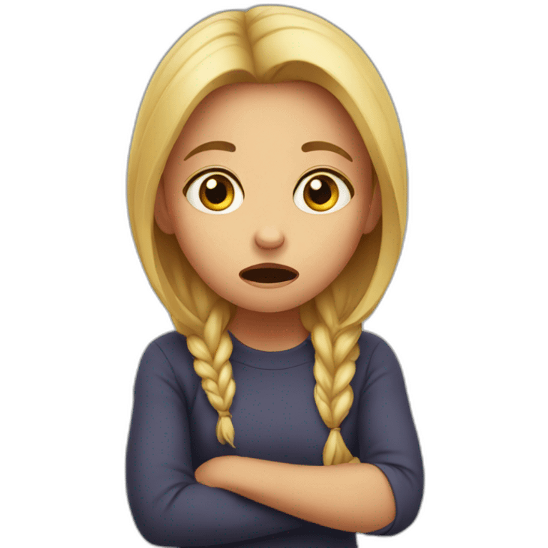 scared girl emoji