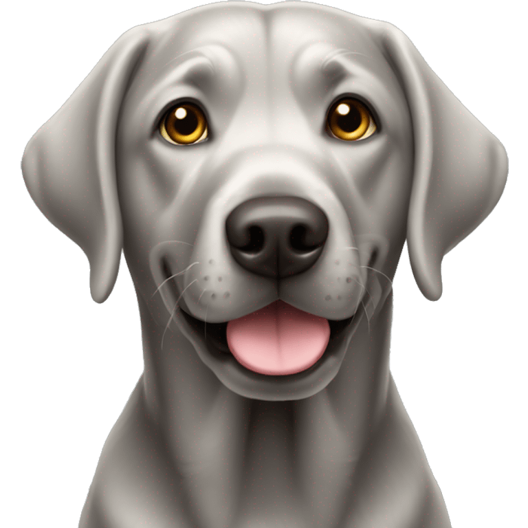 Silver Labrador  emoji