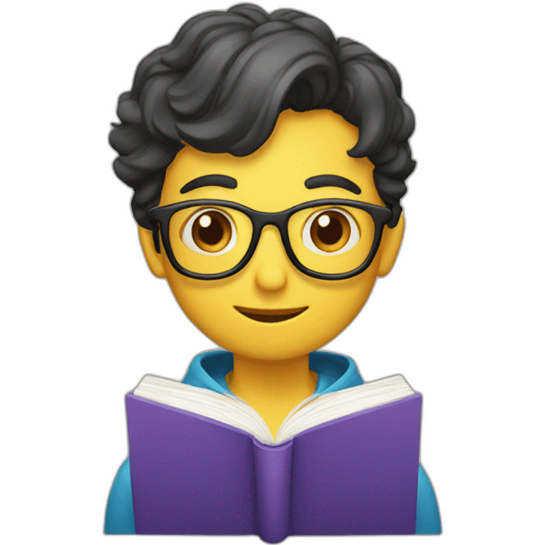 Book worm emoji