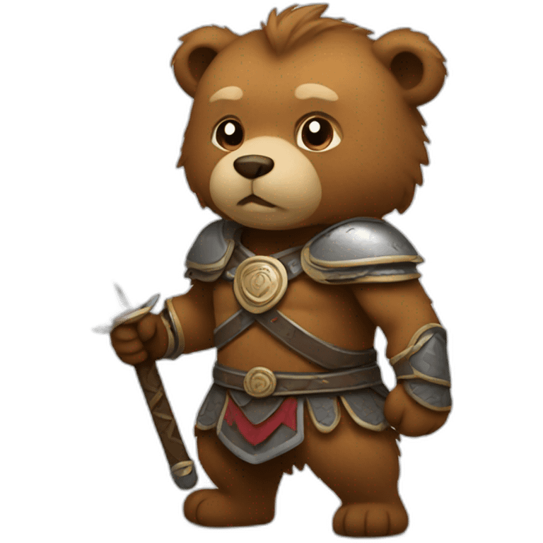 Warrior bear emoji