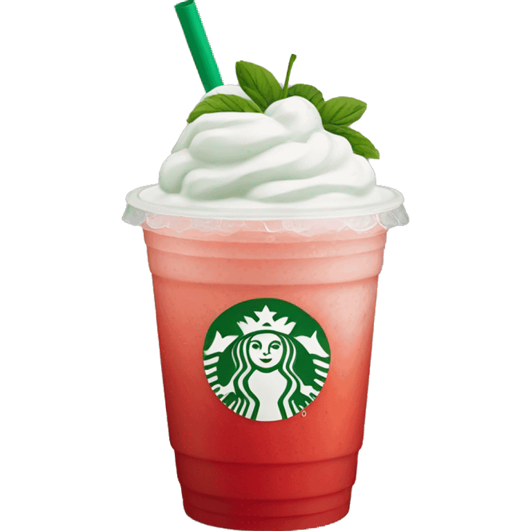 Starbucks strawberry refresher  emoji