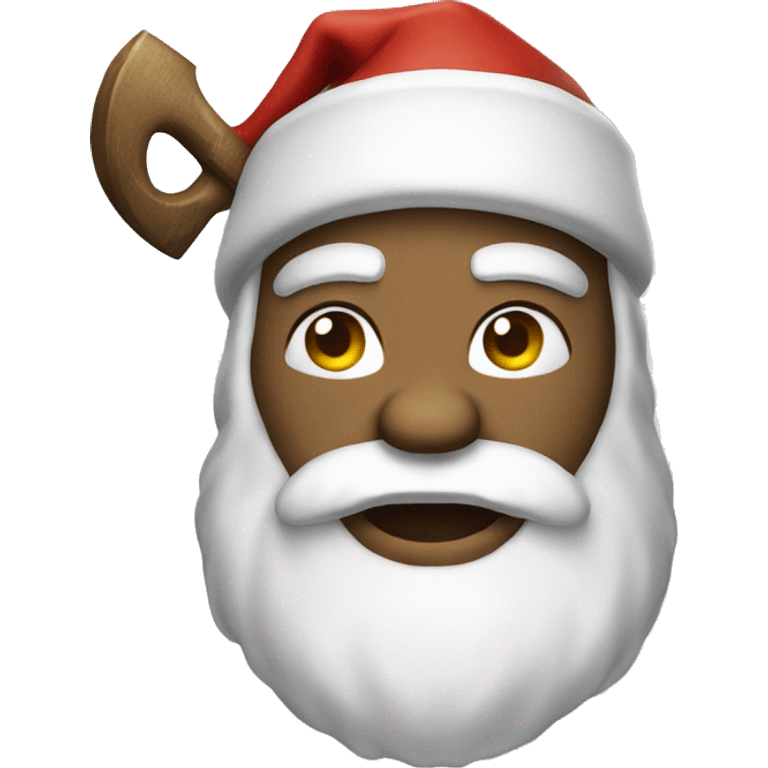 Santa Clause with axe  emoji