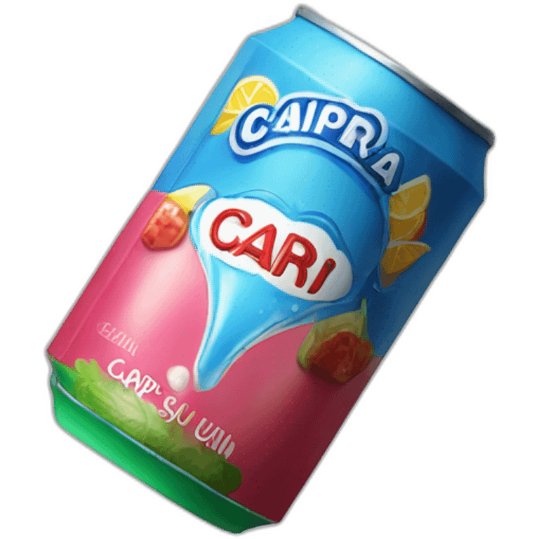 Capribara drinks Capri sun emoji